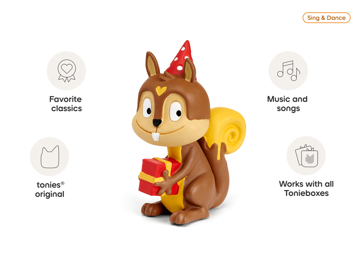 Celebration Songs audio figurine, inspiring audio journeys and imaginative play