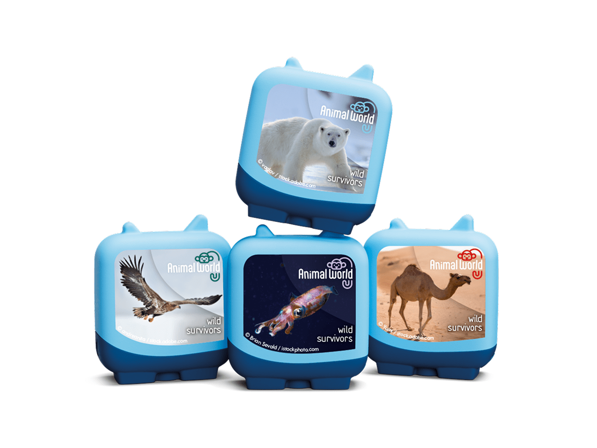 Animal world wild survivors ready to play audio stories and songs