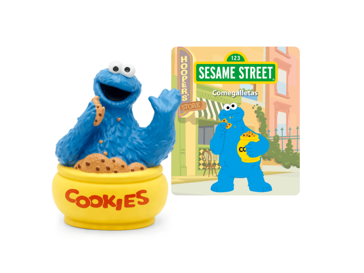 Sesame Street: Cookie Monster Tonie with a branded content card