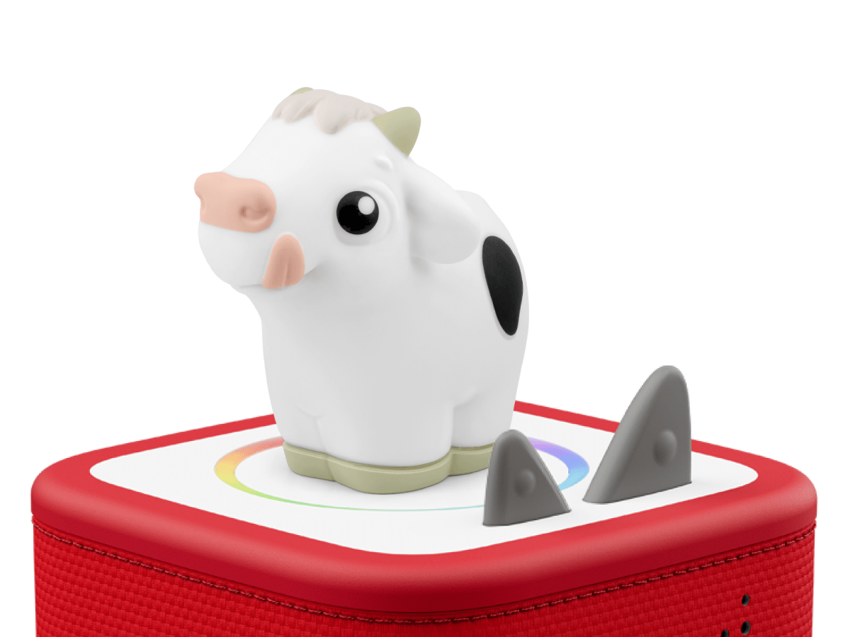 My first tonie cow audio figurine for the Toniebox, which plays audio content