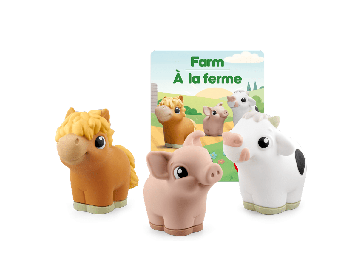 My First Tonie Set, including Cow, Pig, and Horse with content card