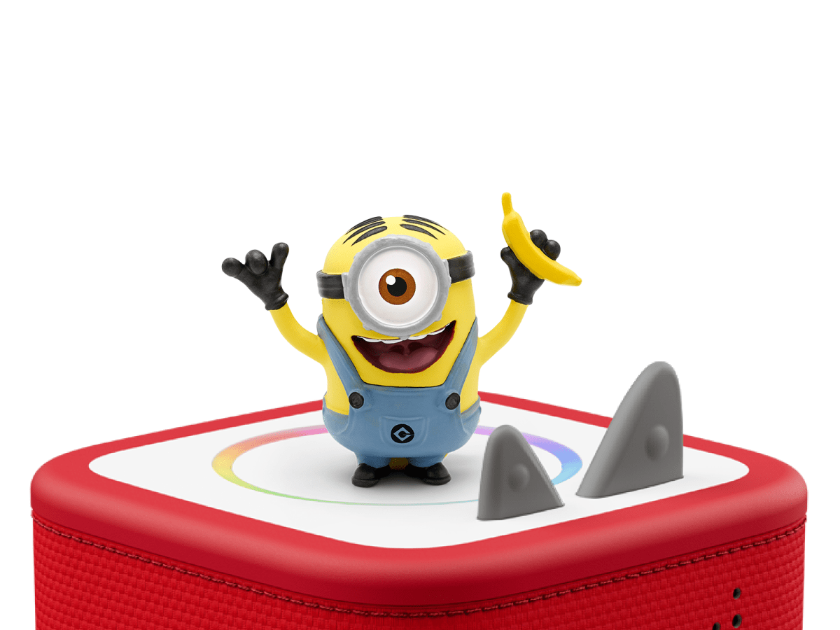Despicable Me Minion Tonie on a Red Toniebox