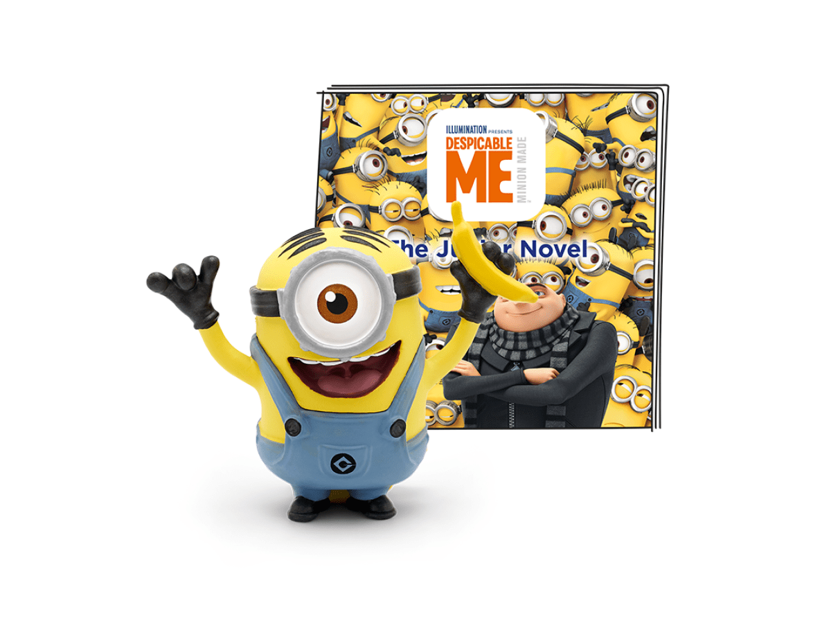 Despicable Me Minion Tonie with a branded content card