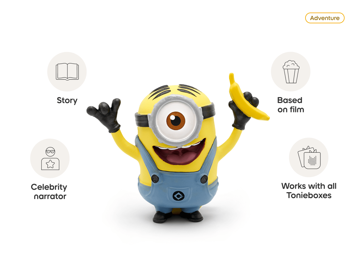 Despicable Me Minion Tonie audio figurine, inspiring audio journeys and imaginative play