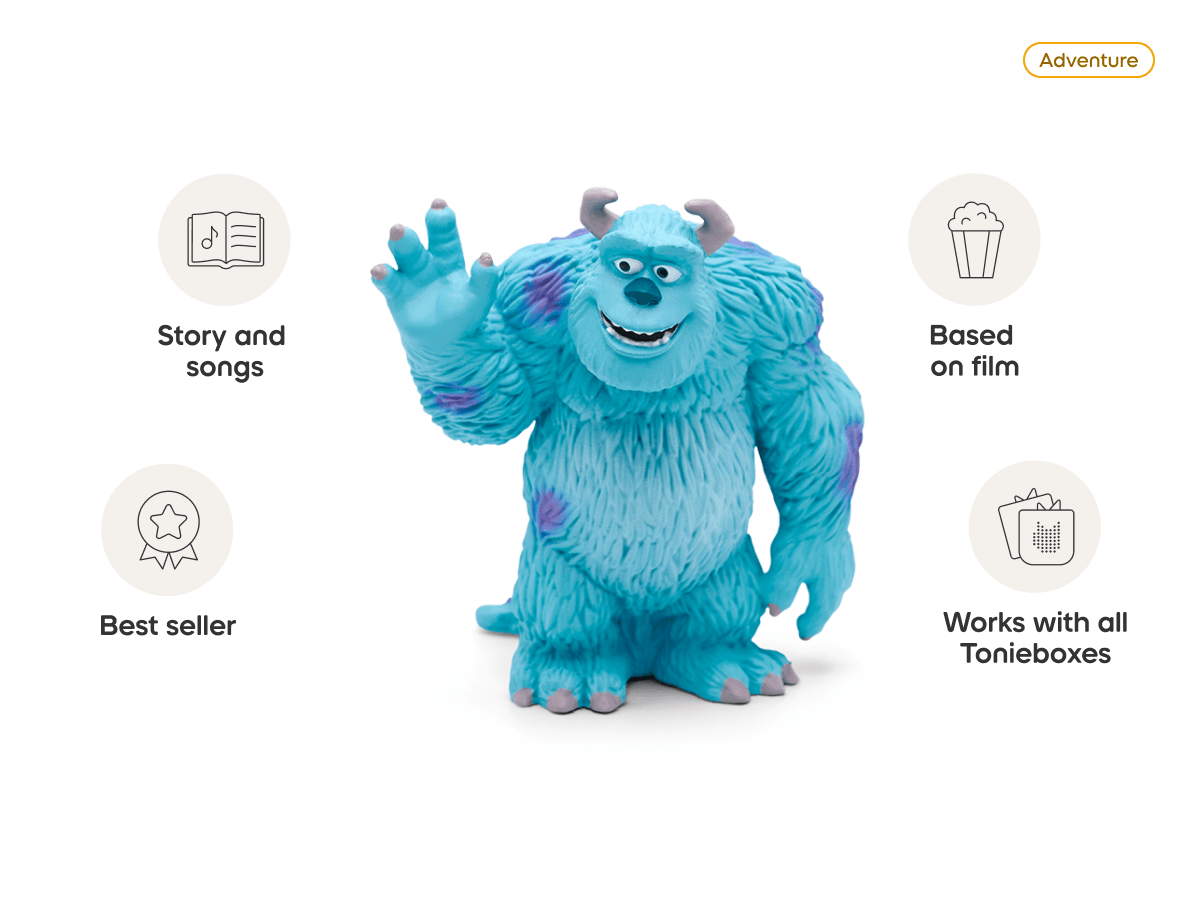 Disney & Pixar Monsters, Inc. Tonie audio figurine, inspiring audio journeys and imaginative play
