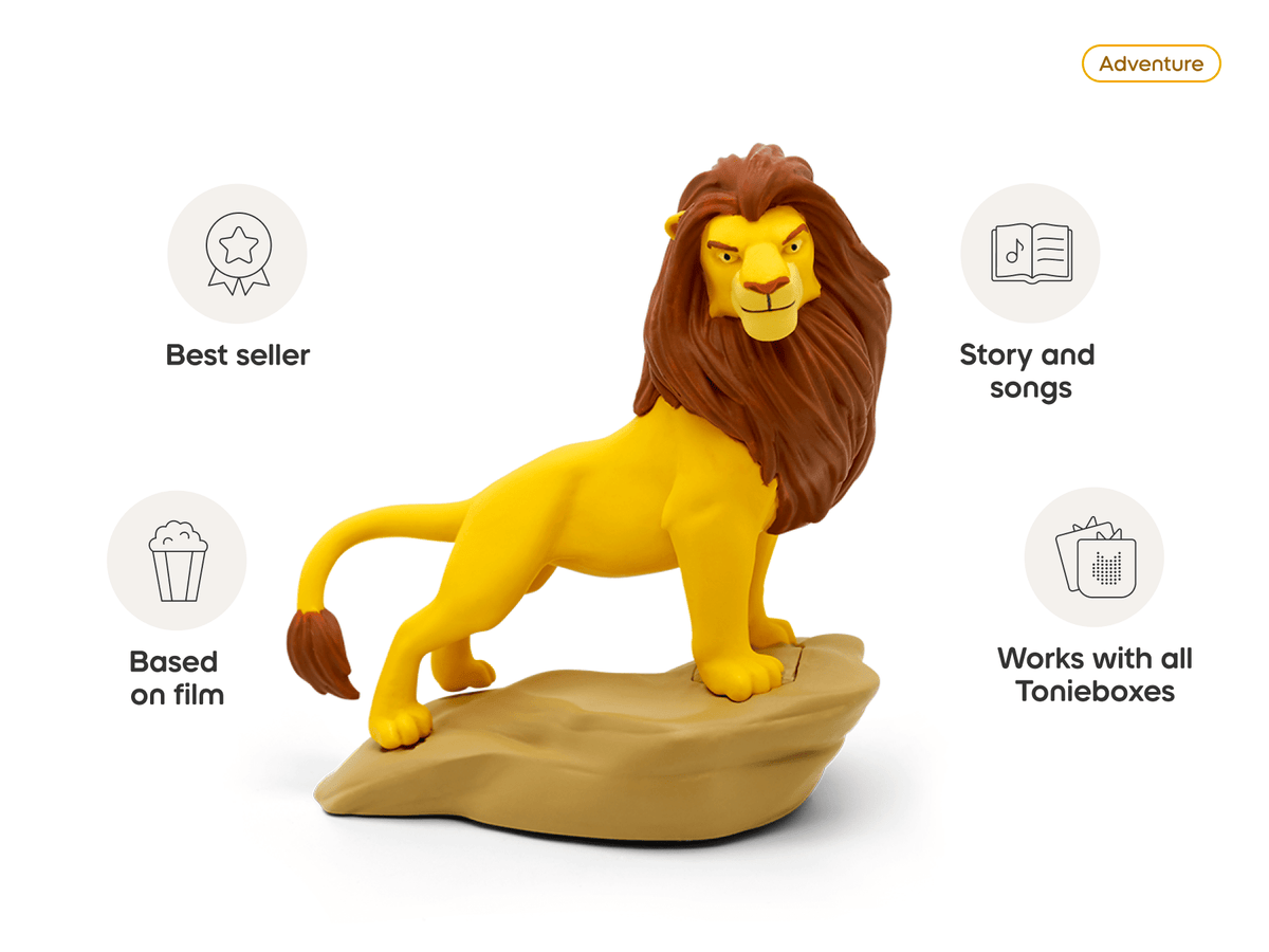The Lion King audio figurine, inspiring audio journeys and imaginative play